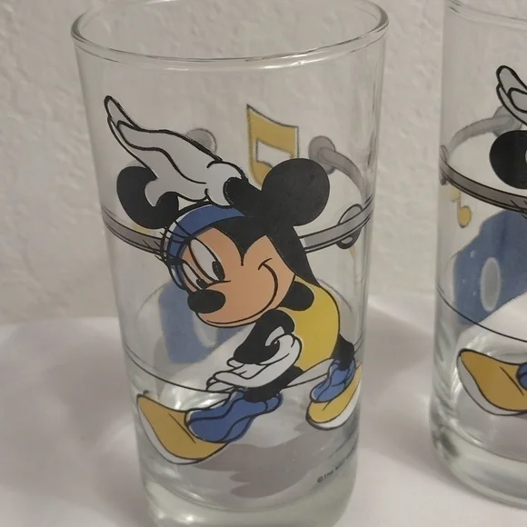 𝅺disney / other vintage Disney Mickey mouse drinking glass 12 oz - Picture 2 of 7